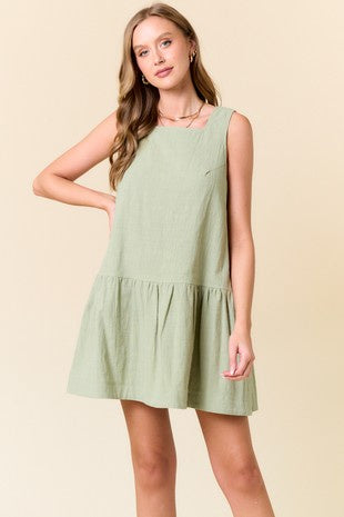 Square Neck Mini Dress