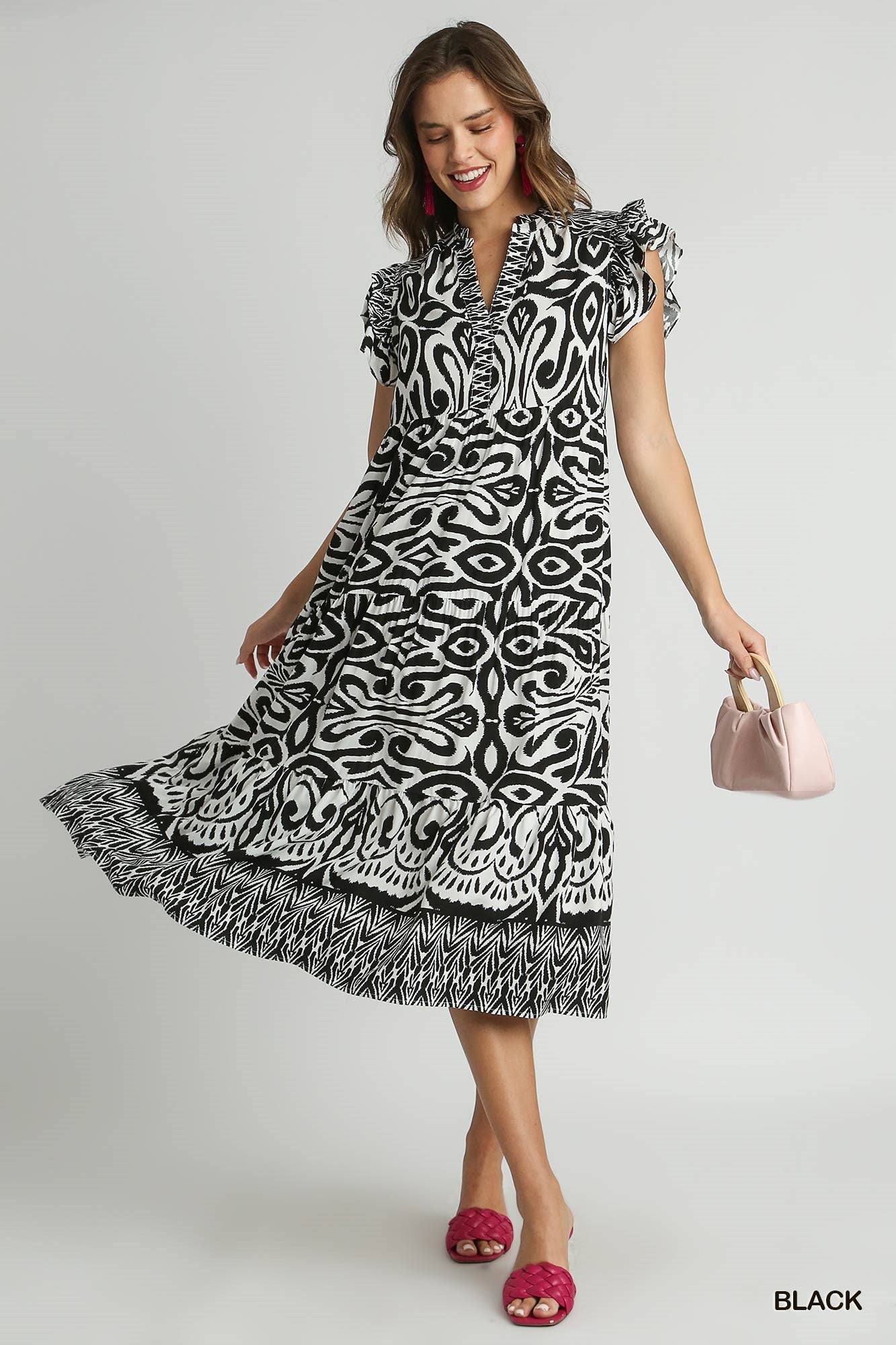 Black&White Print Dress