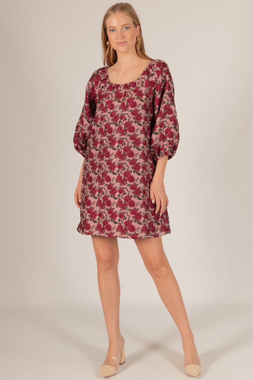 Rose Print Dress