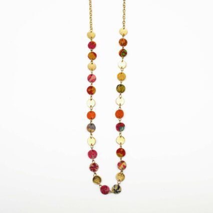 Aasha Coin Beads Necklace