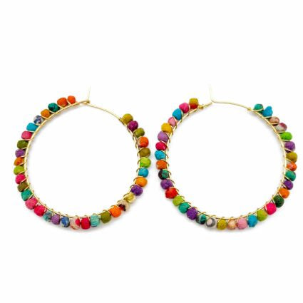 Small Aasha Earring – Large Loop Closure Hoop