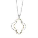 Hammered Double Hoop Necklace