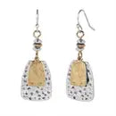 Mixed Metal Dangle Earrings