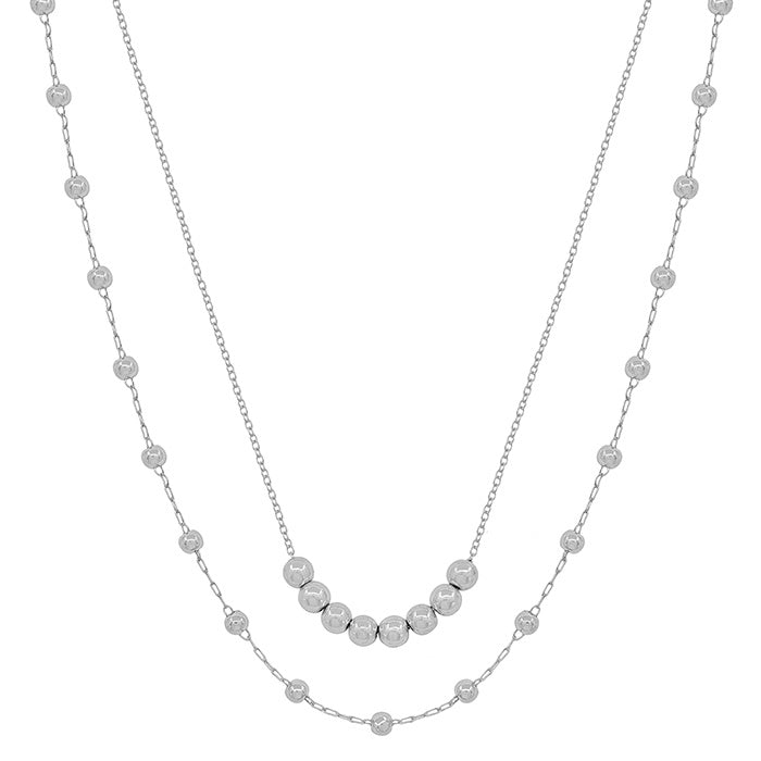 Silver Beaded Pendant
