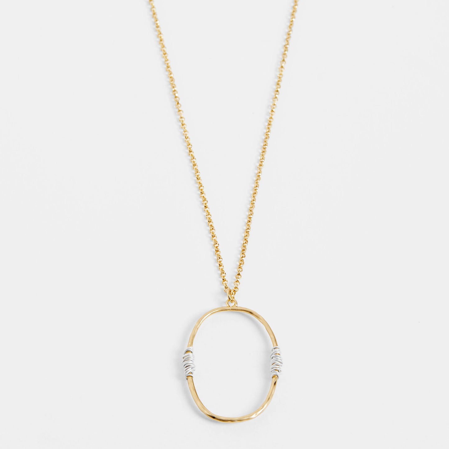 Oval with Wire Wrap