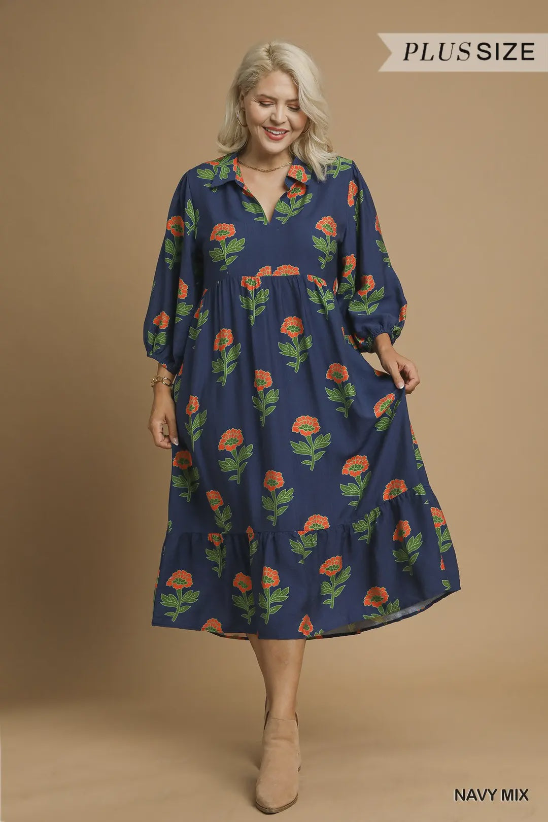 Navy Mix dress