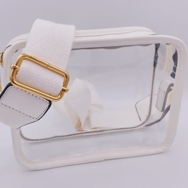 Clear Bag with White Outline