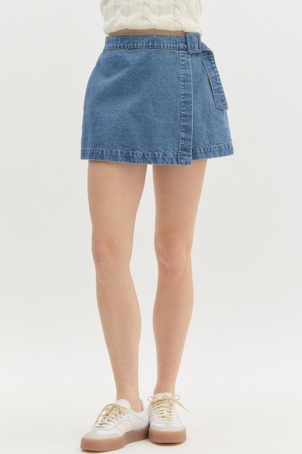 Dark Denim Skort