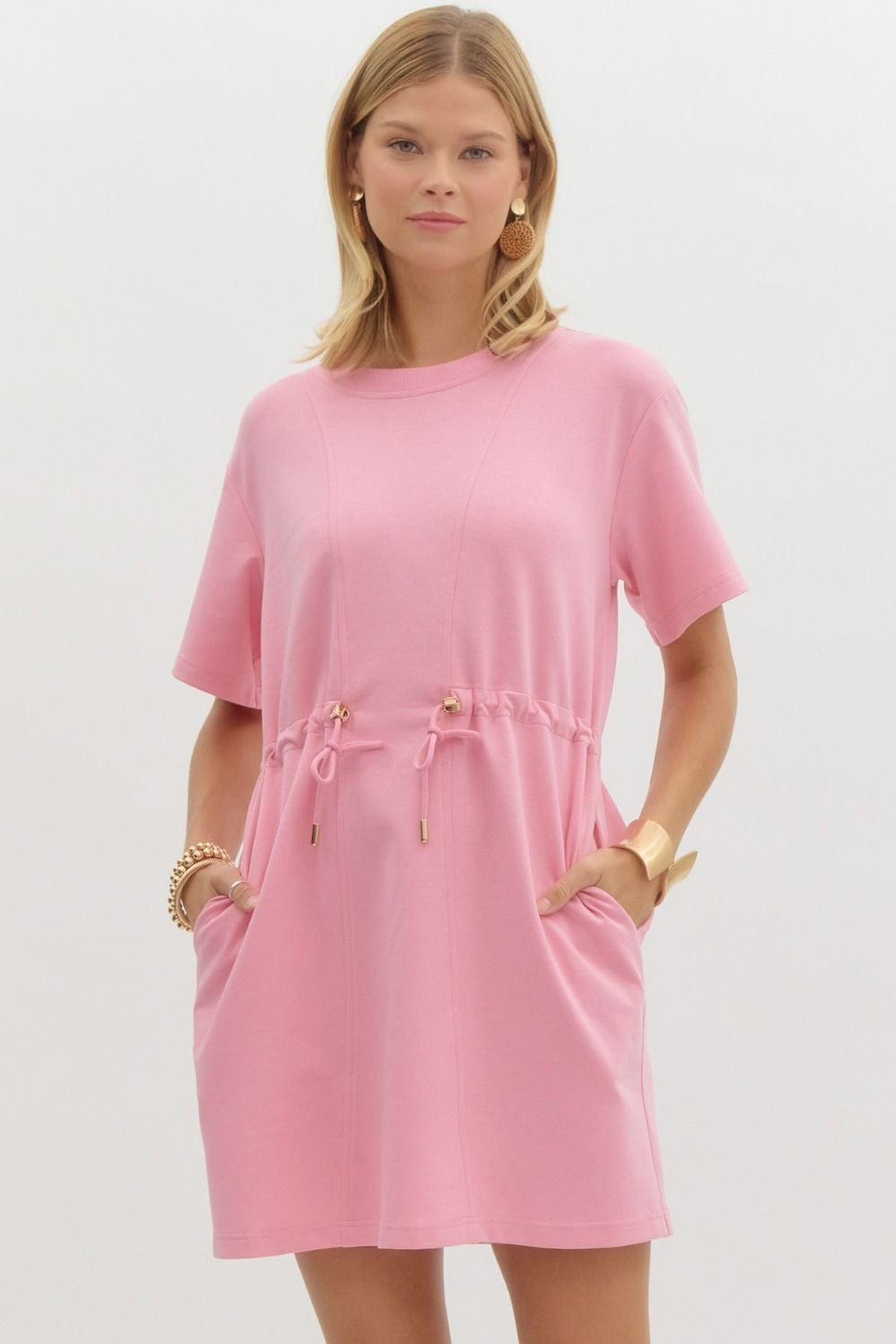 Pink Jersey Dress