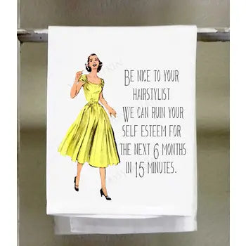 Sassy Girl Dish Towel