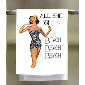 Sassy Girl Dish Towel