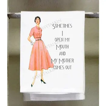 Sassy Girl Dish Towel