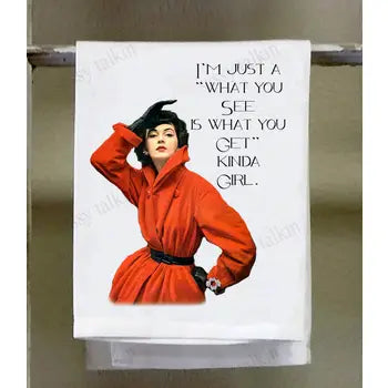 Sassy Girl Dish Towel