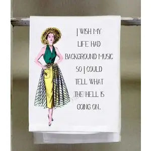 Sassy Girl Dish Towel