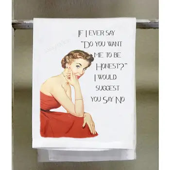 Sassy Girl Dish Towel