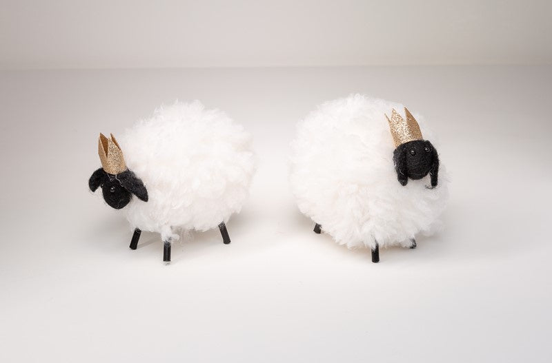 Felt Lamb w/ Crown