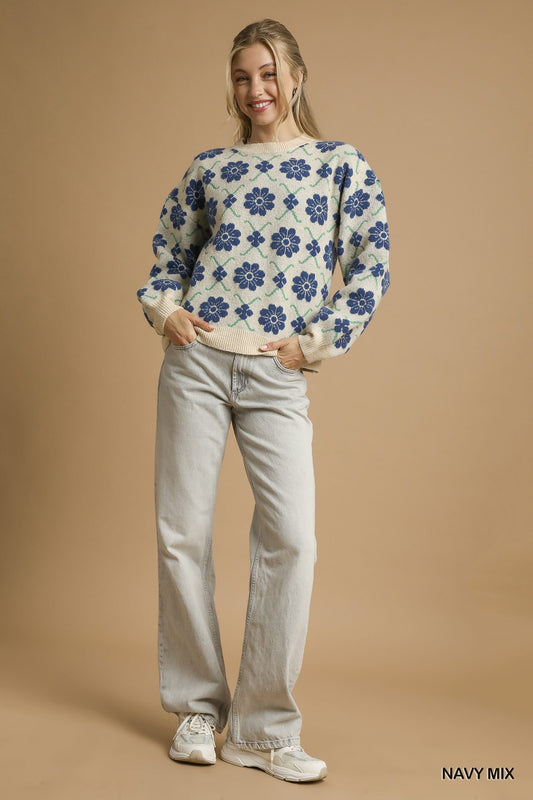 Navy Knit Sweater