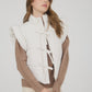 Flutter Sleeve Bow Puffer