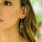 Omala Autumn Neutrals Collection Earrings – Beaded Cluster