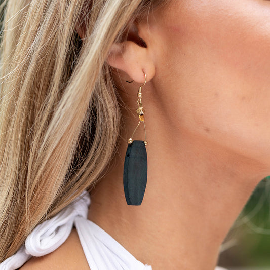 Omala Misty Greens Collection Earrings - Long Drop