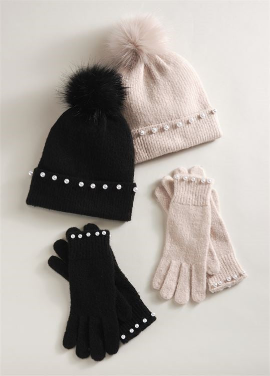 Pearl Hat & Glove Set