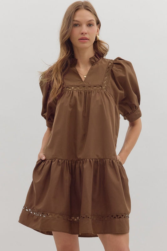Brown Mini Dress
