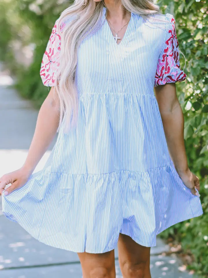 Floral Puff Sleeve Dress