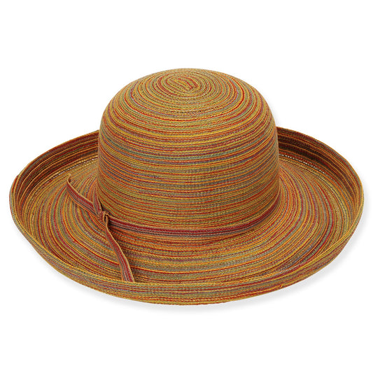 Poly Braid Up Brim Hat Multi Color hat