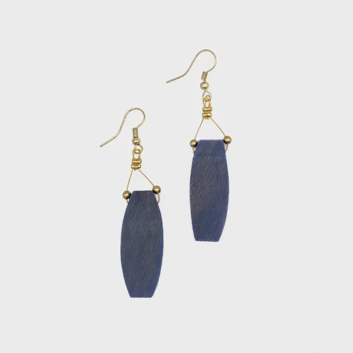 Omala Misty Greens Collection Earrings - Long Drop